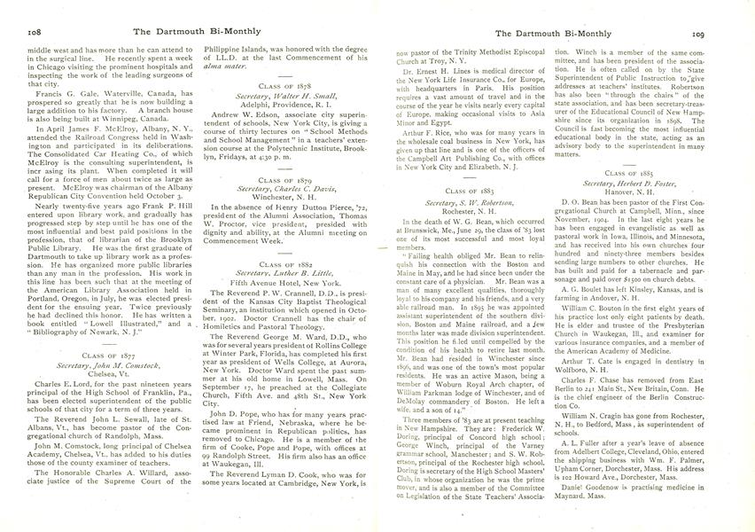 CLASS OF 1888