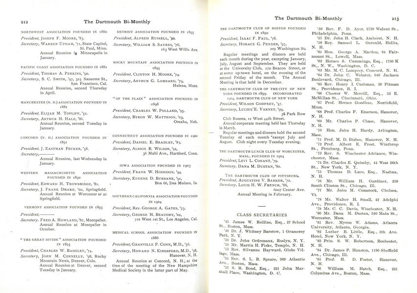 CLASS OF 1853