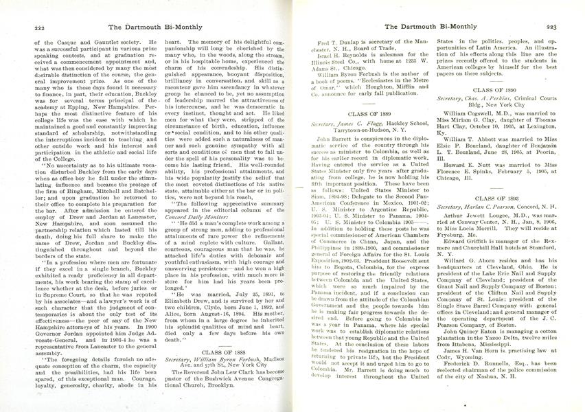 CLASS OF 1889