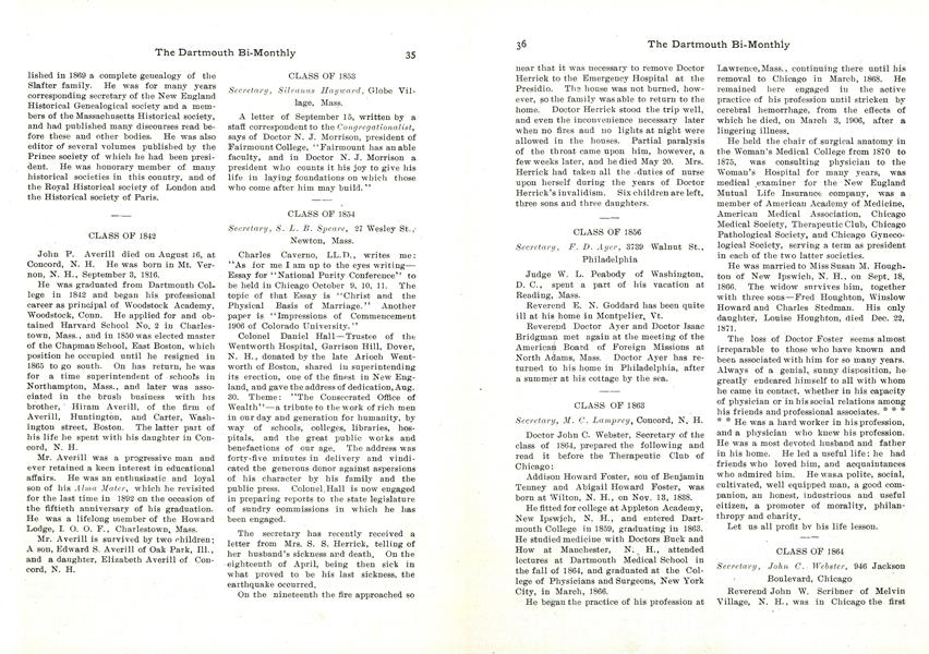 CLASS OF 1853