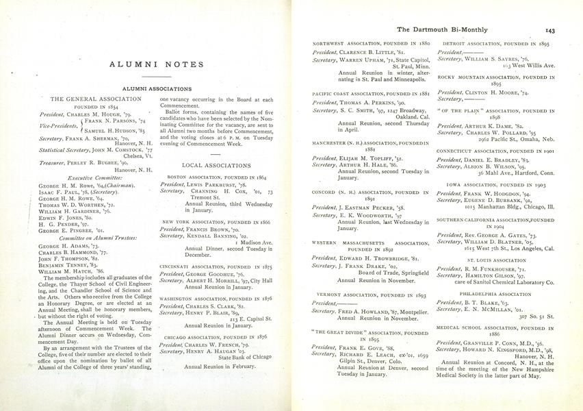 LOCAL ASSOCIATIONS