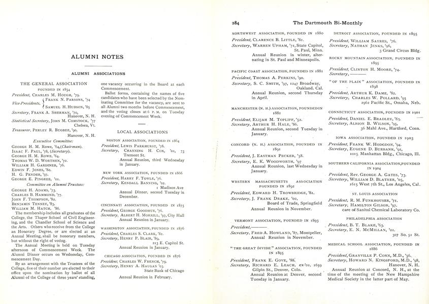 LOCAL ASSOCIATIONS
