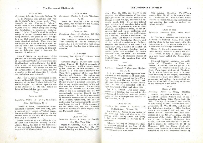 CLASS OF 1887