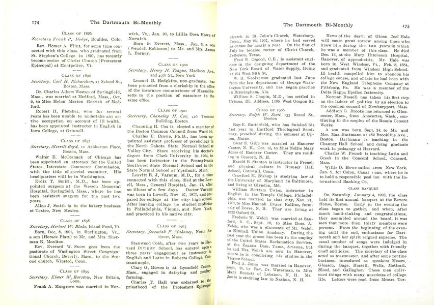 CLASS OF 1907