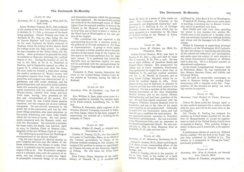 CLASS OF 1888