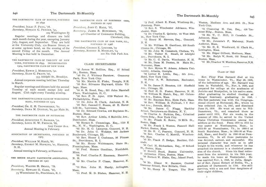 CLASS OF 1860