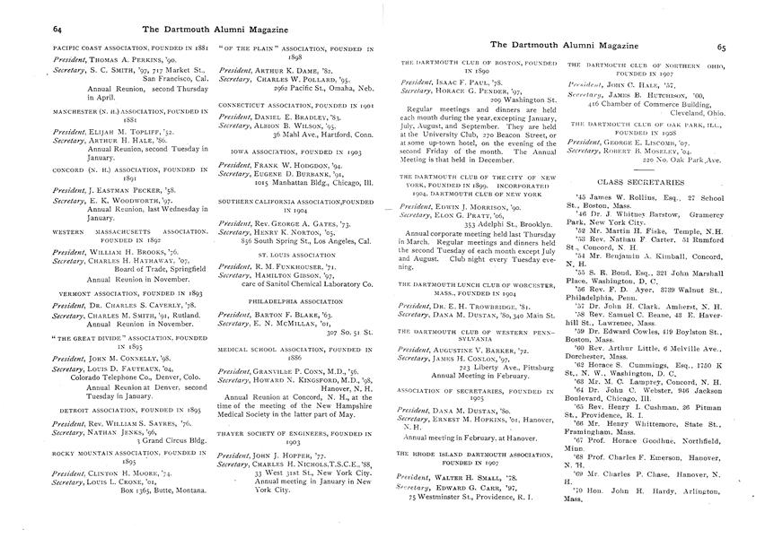 CLASS OF 1843