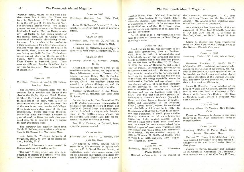 CLASS OF 1888