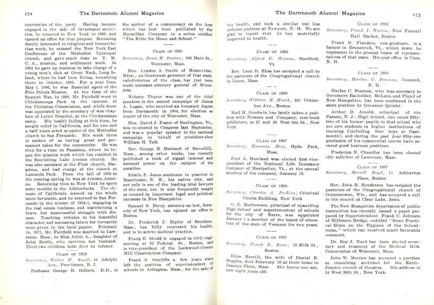 CLASS OF 1890