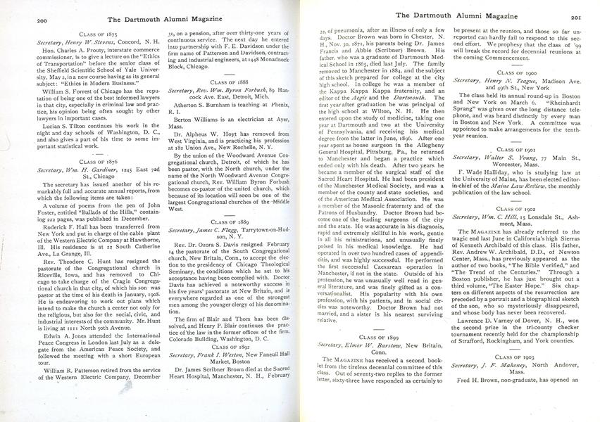 CLASS OF 1902