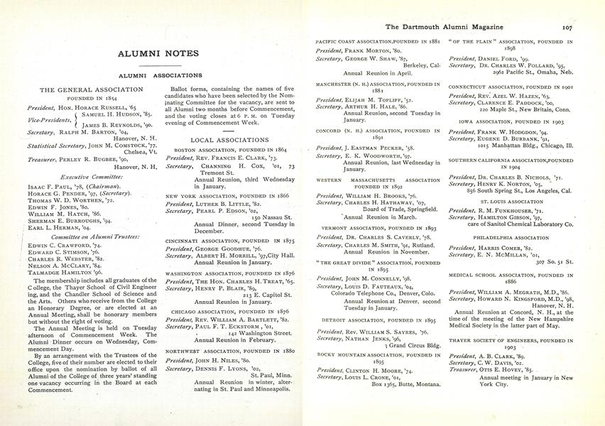 THE GENERAL ASSOCIATION