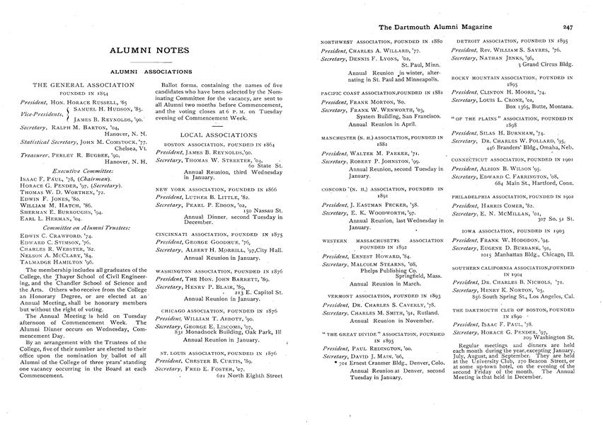 THE GENERAL ASSOCIATION