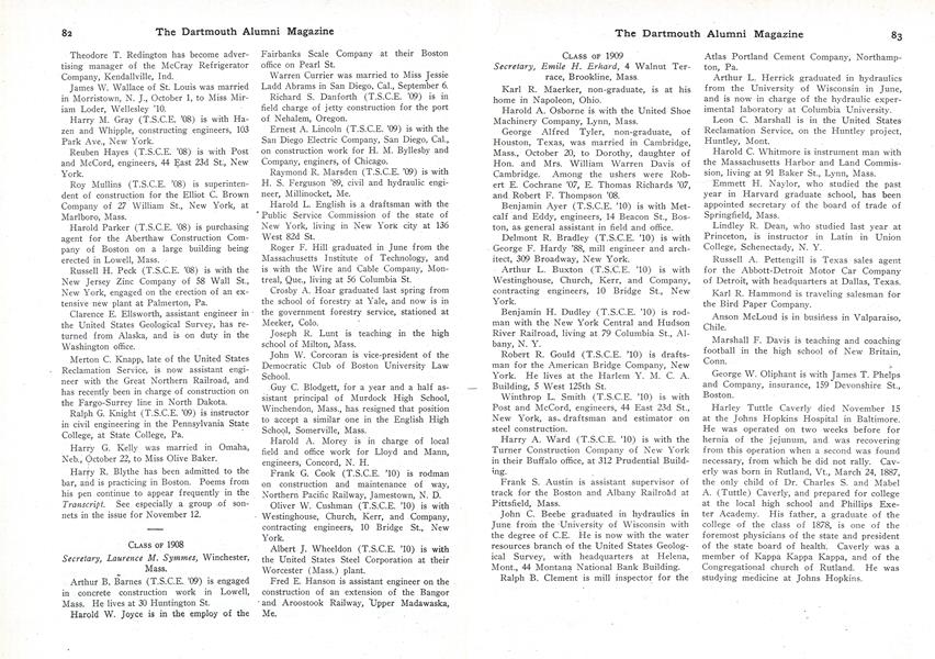 CLASS OF 1909