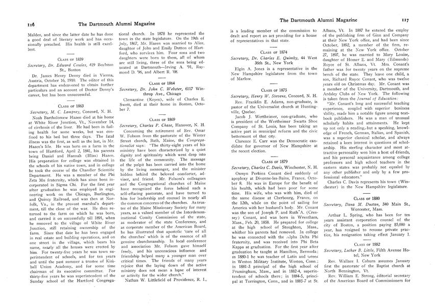 CLASS OF 1899