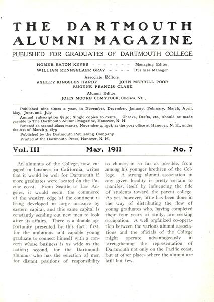 An alumnus of the College, now engaged