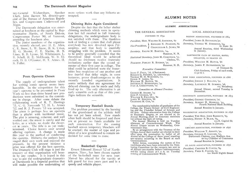 THE GENERAL ASSOCIATION