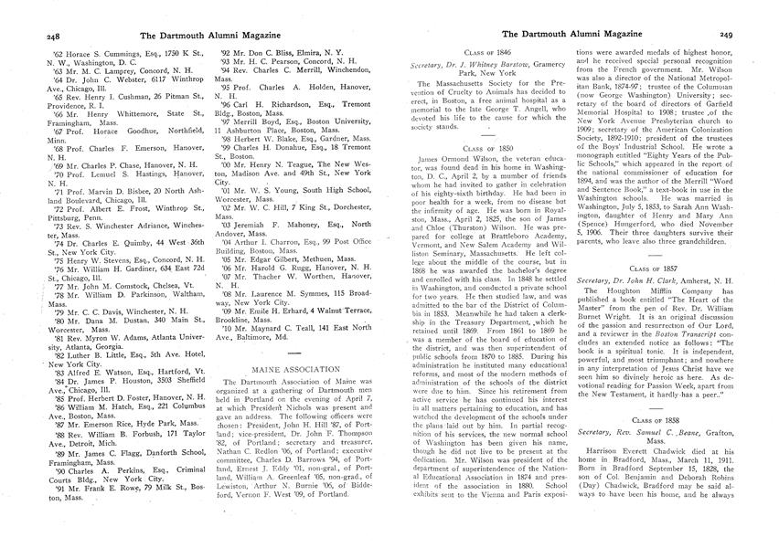 CLASS OF 1850