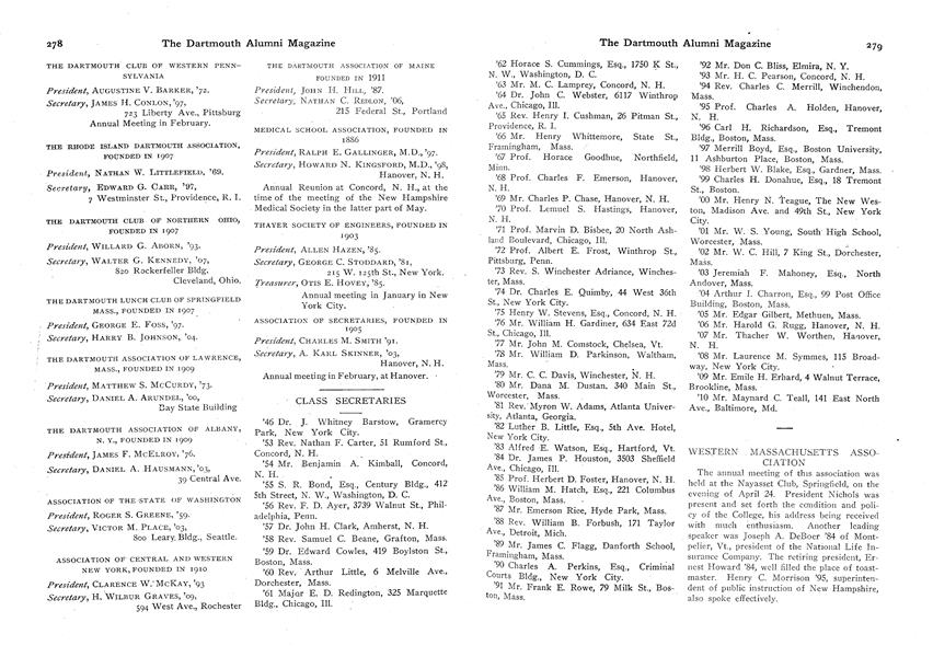 ASSOCIATION OF THE GREAT DIVIDE