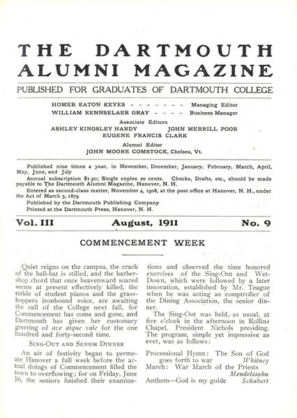 COMMENCEMENT WEEK