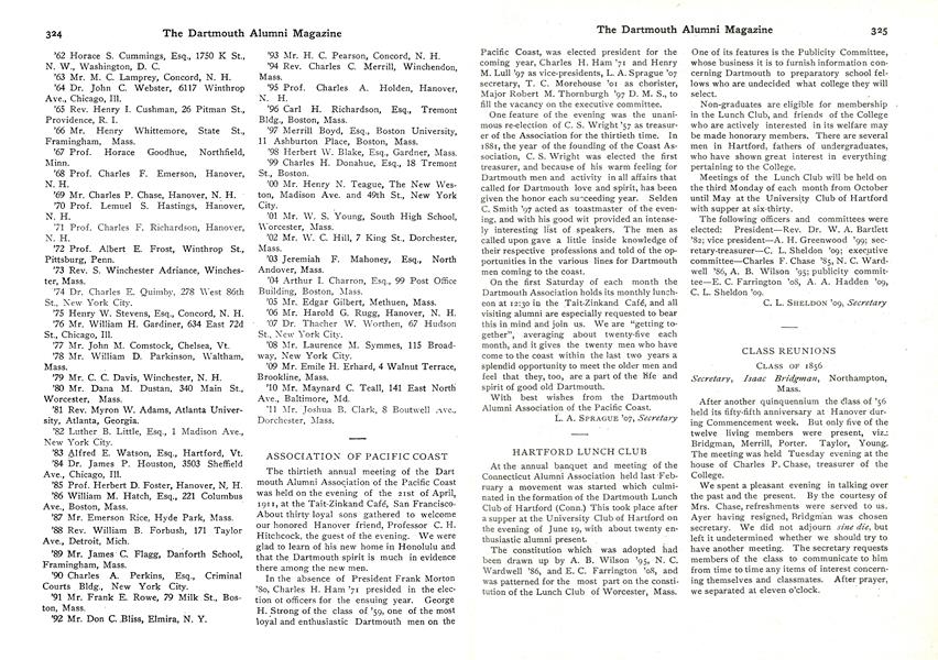 CLASS OF 1876