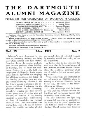 May 1912 | Dartmouth Alumni Magazine