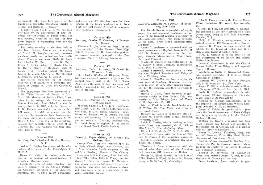 CLASS OF 1899
