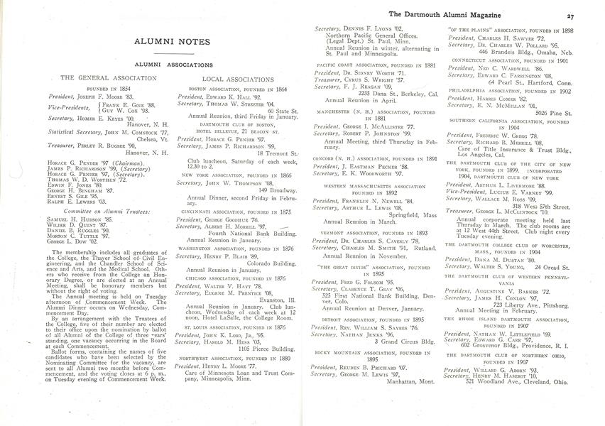 THE GENERAL ASSOCIATION