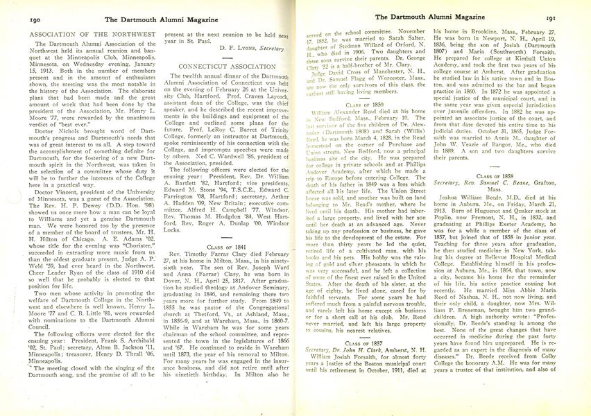 CLASS OF 1850