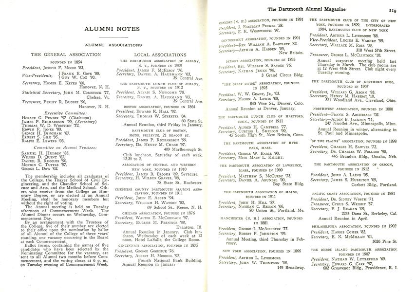 THE GENERAL ASSOCIATION