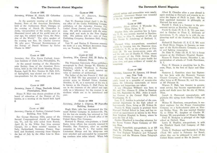 CLASS OF 1905
