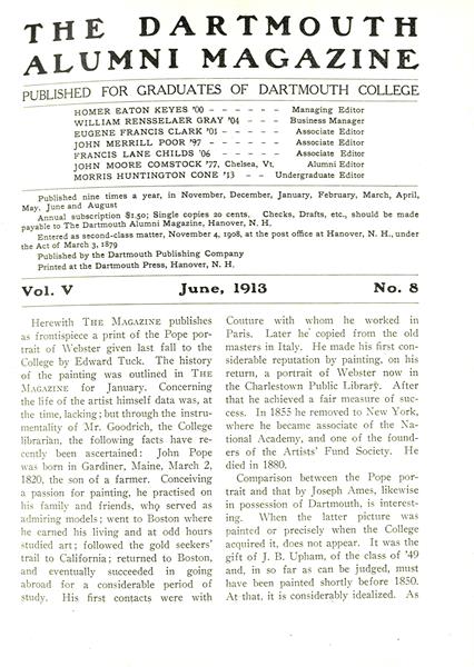 Herewith THE MAGAZINE publishes as frontispiece
