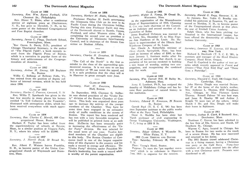 CLASS OF 1899