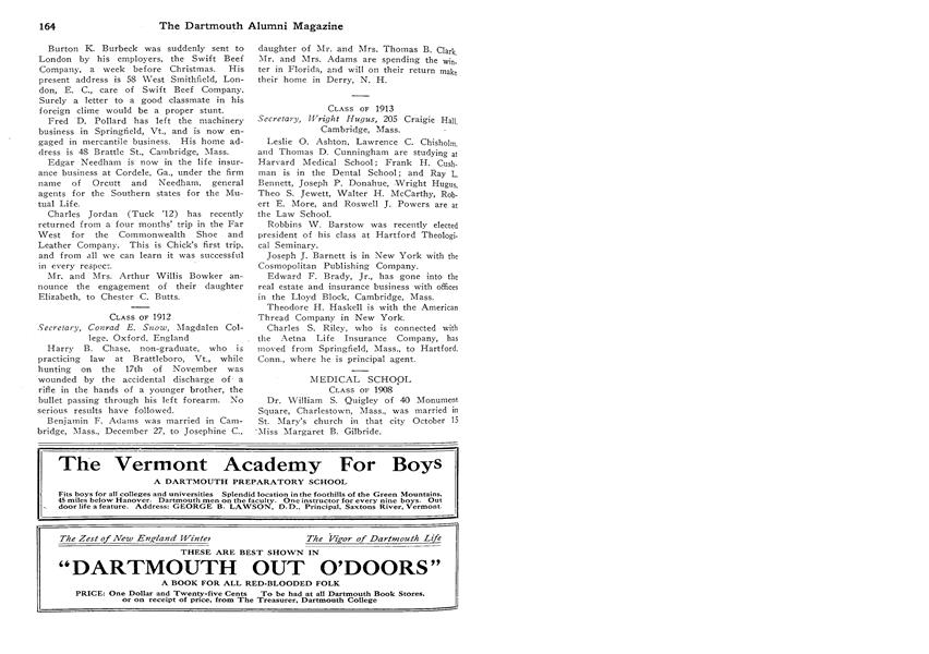 CLASS OF 1912