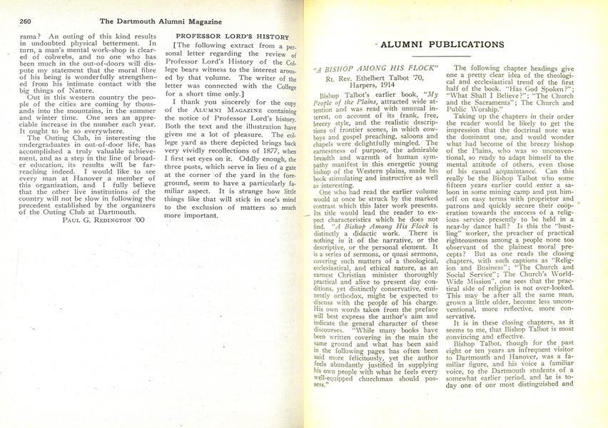 PROFESSOR LORD'S HISTORY