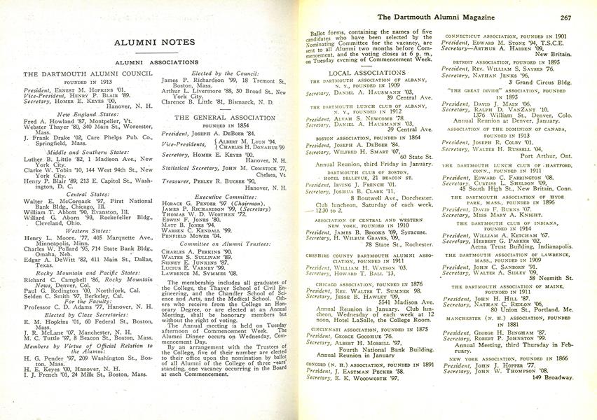 THE DARTMOUTH ALUMNI COUNCIL
