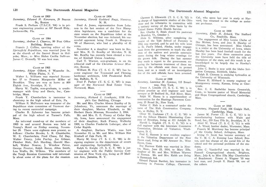 CLASS OF 1912