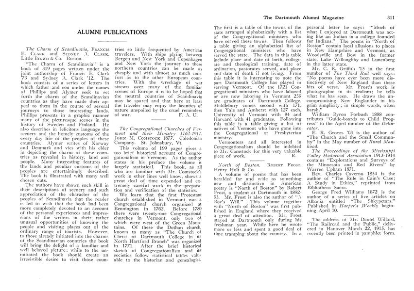 The Congregational Churches of Vermon and their Ministry 1762-1914