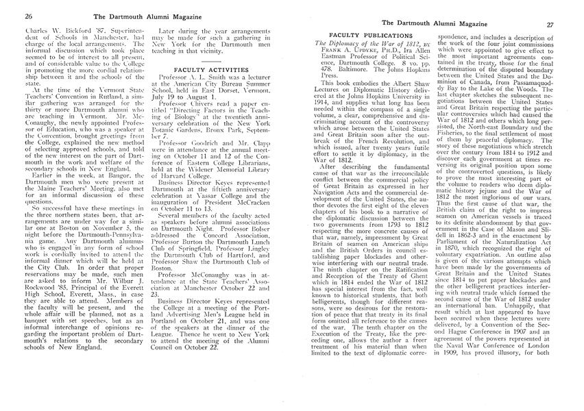 The Diplomacy of the War of 1812