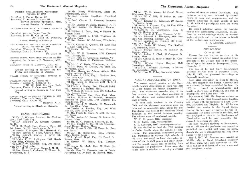 ALUMNI ASSOCIATION OF IOWA