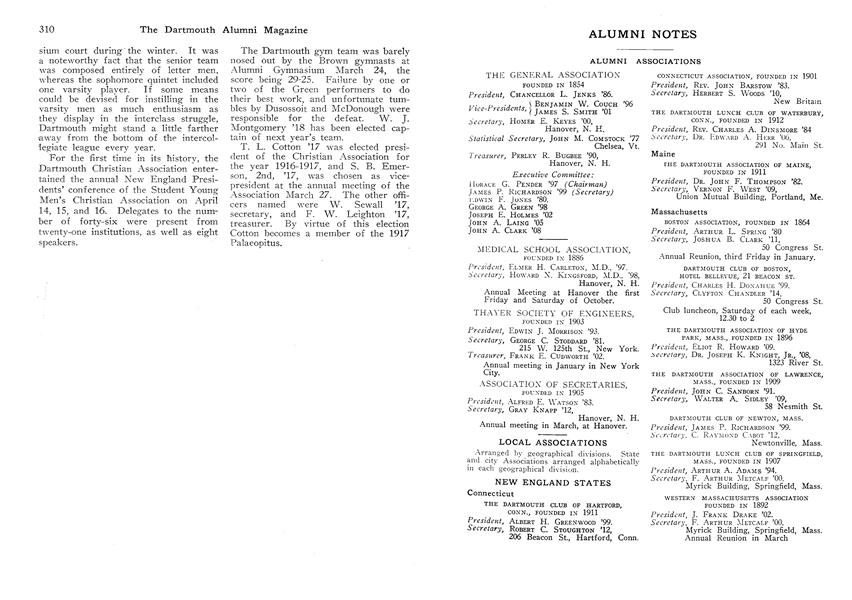 LOCAL ASSOCIATIONS