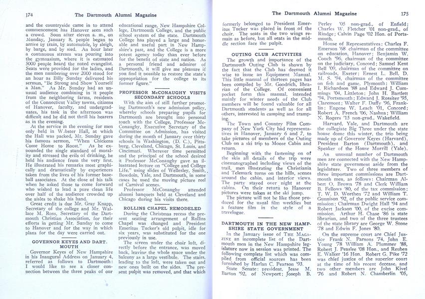 DARTMOUTH IN THE NEW HAMPSHIRE STATE GOVERNMENT