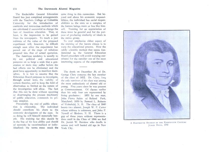 THE SCHOOL AND COLLEGE LIFE OF JUDAH DANA OF THE CLASS OF 1795