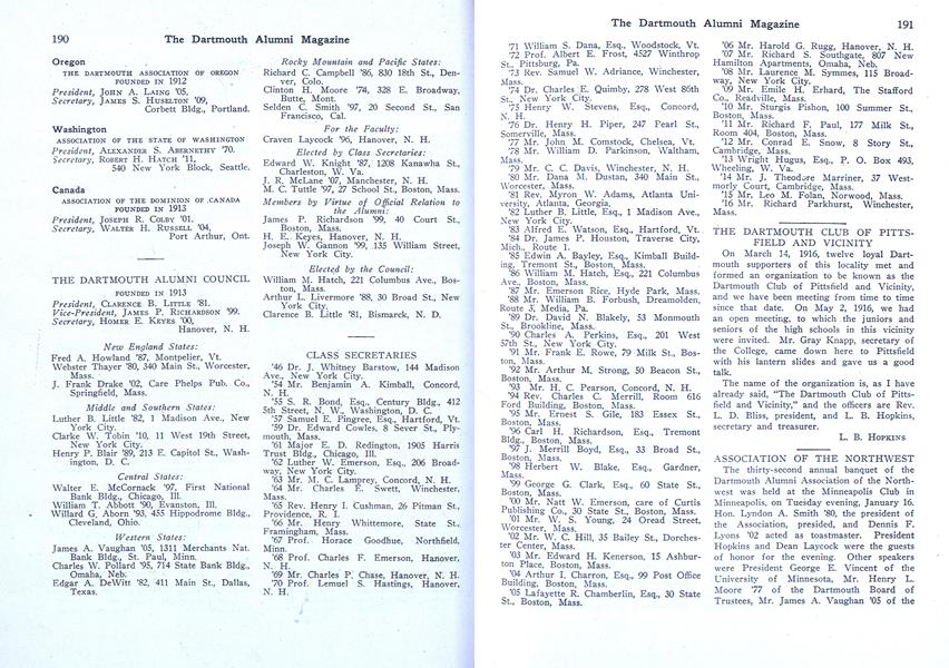 ASSOCIATION OF THE NORTHWEST