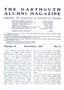 Dartmouth Alumni Magazine December 1917 Cover