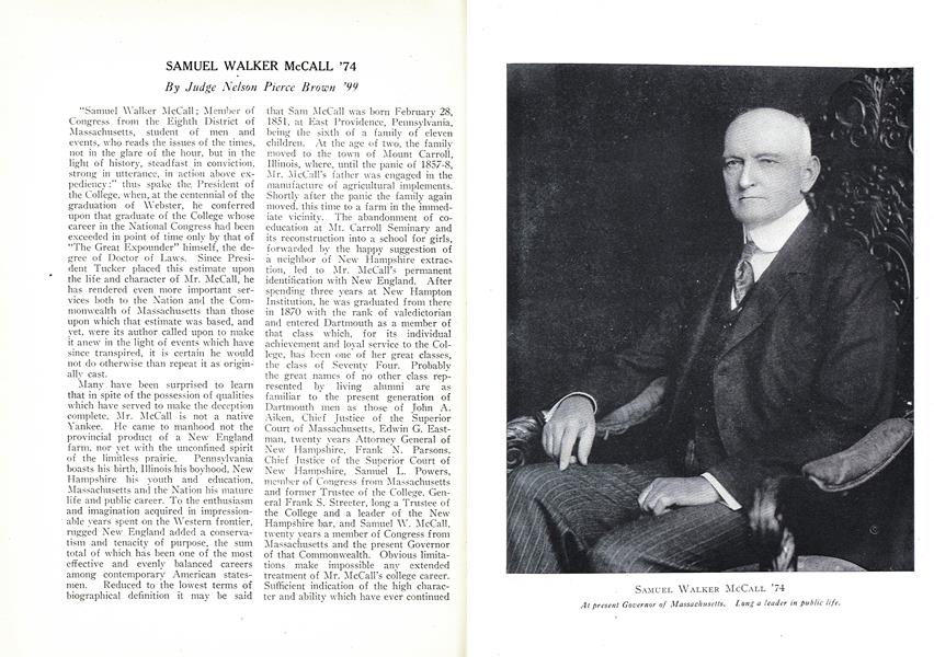 SAMUEL WALKER McCALL '74