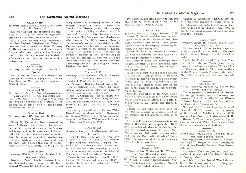 CLASS OF 1898