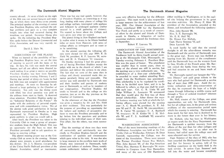 ASSOCIATION OF THE NORTHWEST