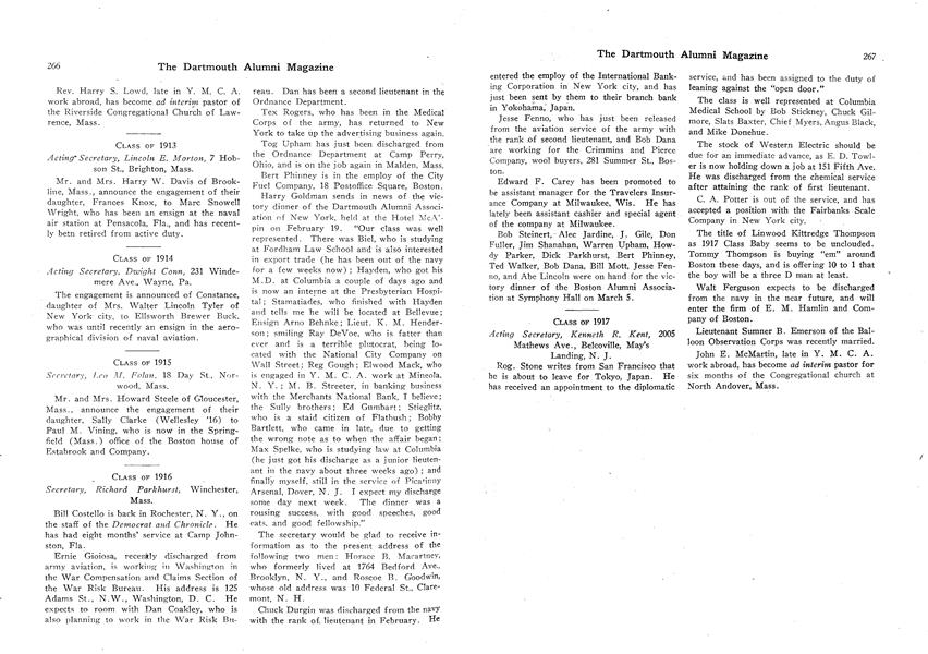 CLASS OF 1917