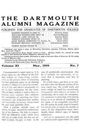 May 1919 | Dartmouth Alumni Magazine