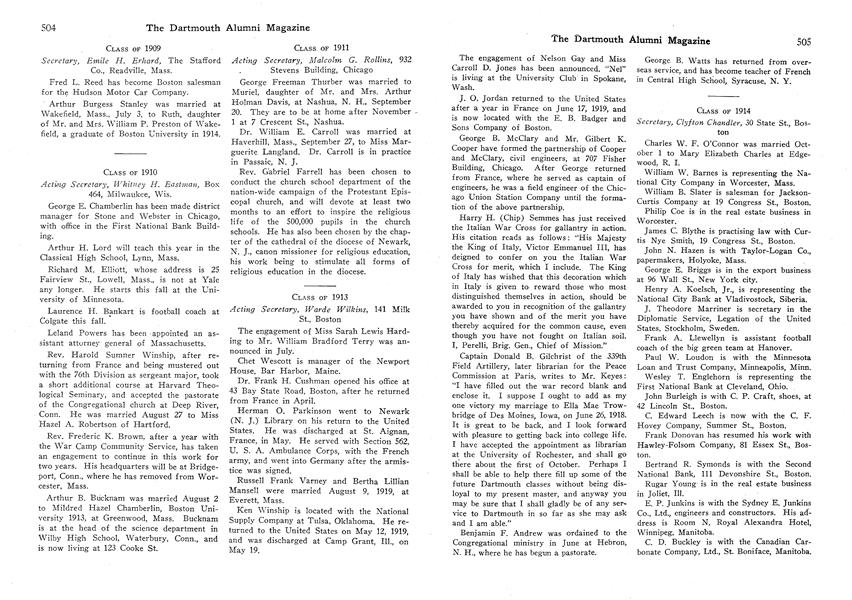 CLASS OF 1914